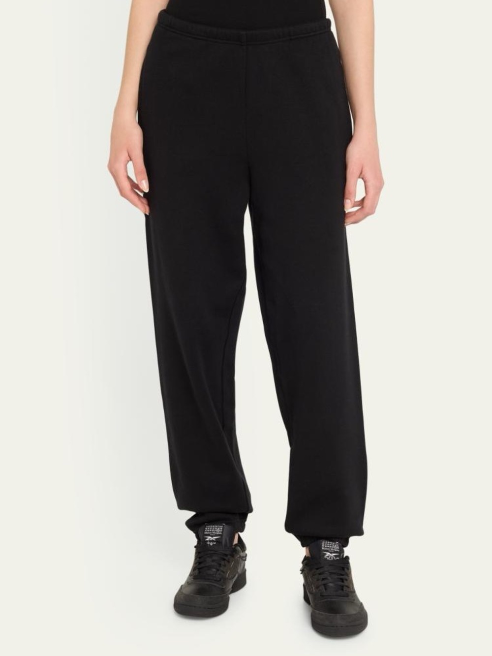 SKIMS Black Cotton Fleece Revised Classic Jogger Pants Size S